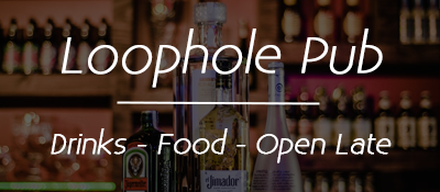 Loophole Pub – Bar & Grill Denton Texas Logo